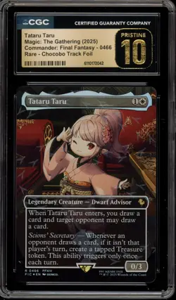 Magic MTG Tataru Taru FF Commander Chocobo Track Foil #0466 CGC 10 Pristine - Image 1