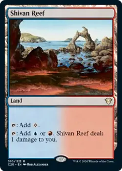 1 x Shivan Reef - Commander 2020 - NM-Mint - MTG - Image 1
