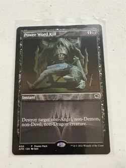 mtg promo pack Power Word Kill, Forgotten Realms, unplayed - Image 1