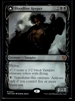 2025 Magic MTG Bloodline Keeper Lord of Lineage Rare Shiny Showcase #0327 - Image 1