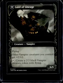 2025 Magic MTG Bloodline Keeper Lord of Lineage Rare Shiny Showcase #0327 - Image 2