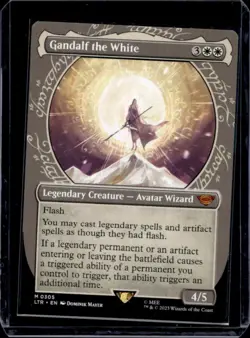 2023 Magic MTG Lord of Rings Tales Middle-Earth Gandalf White Foil #0305 - Image 1