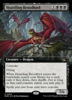 1 x Hoarding Broodlord - Extended Art - March of the Machine - NM-Mint - MTG - Image 1