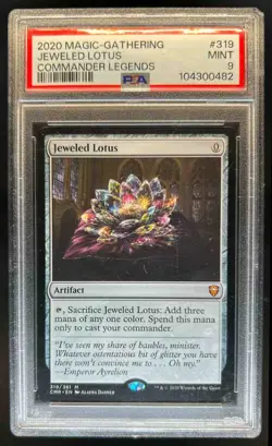 2020 Magic MTG Commander Legends Jeweled Lotus #319 PSA 9 - Image 1