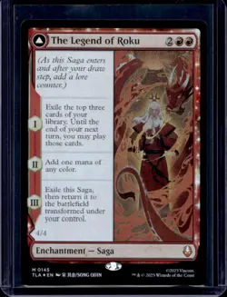 2025 Magic MTG Avatar The Last Airbender The Legend Of Roku Foil #0145 - Image 1