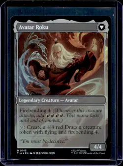 2025 Magic MTG Avatar The Last Airbender The Legend Of Roku Foil #0145 - Image 2