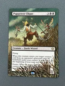 Puppeteer Clique MTG Lorwyn Eclipsed Commander Hand Painted Extended Altered Art - Image 1