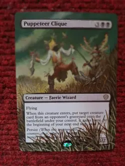 Puppeteer Clique MTG Lorwyn Eclipsed Commander Hand Painted Extended Altered Art - Image 2
