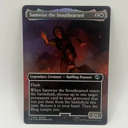 Magic MTG Lord of the Rings Borderless Foil Samwise the Stouthearted P449 NM/NP - Image 1