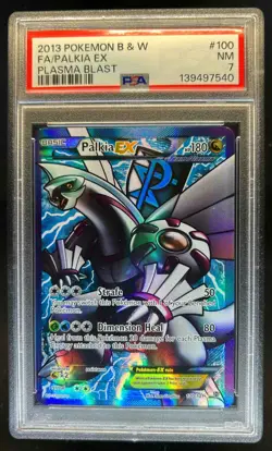 2013 Pokemon Black & White Plasma Blast Palkia #100/101 PSA 7 - Image 1