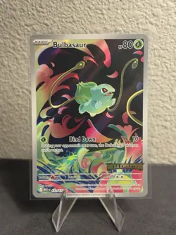 Bulbasaur 133/132 Mega Evolution Stamped Illustration Rare Pokemon TCG NM - Image 1