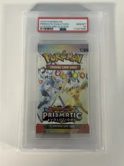 3x PSA 10 Gem Mint Prismatic Evolutions Pokemon Graded Booster Pack Set - Image 2