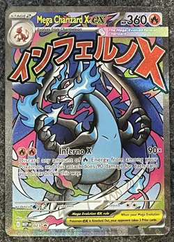 Mega Charizard X ex 023 Pokemon Phantasmal Flames Black Star Promo - Image 1