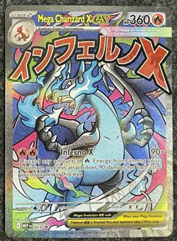 Mega Charizard X ex 023 Pokemon Phantasmal Flames Black Star Promo - Image 3