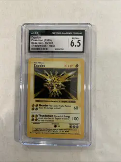 Pokemon TCG Zapdos Base Set 16/102 Holo Shadowless Holo Rare ♨♨3 - Image 1