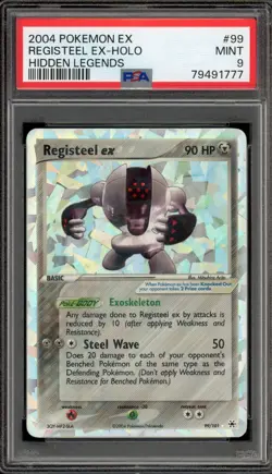 Pokemon Registeel ex EX Hidden Legends Holo Ultra Rare #99 PSA 9 Mint - Image 1
