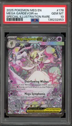 Pokemon Mega Gardevoir ex Mega Evolution Special Illustration Rare #178 PSA 10 - Image 1