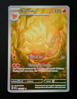 Pokemon S&V Obsidian Flames Ninetales Ilkustration Rare OBF 199/197 NM/M Holo - Image 1