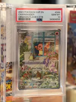 2023 POKEMON SVP EN-SV BLACK STAR PROMO #044 CHARMANDER PSA 10 - Image 1