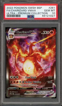 Pokemon Charizard VMAX Ultra-Premium Coll. Full Alt Art Promo SWSH261 PSA 10 - Image 1