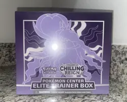 Chilling Reign POKEMON CENTER Sealed Elite Trainer Box ETB (New, No Rips/Tears) - Image 1