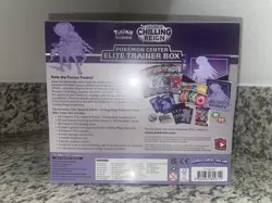 Chilling Reign POKEMON CENTER Sealed Elite Trainer Box ETB (New, No Rips/Tears) - Image 3