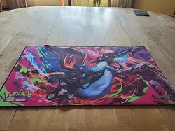 Pokemon Phantasmal Flames Charizard MEGA X UPC Play Mat - Rubber Playmat - Image 1