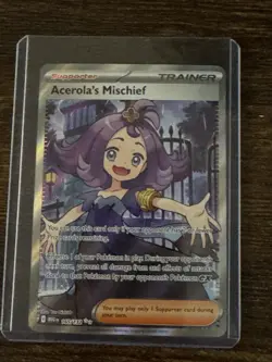 Pokemon Acerola's Mischief 165/132 Me01: Mega Evolution Holo NM/Mint - Image 1