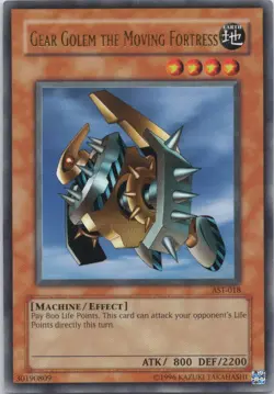 1996 TCG UNLIMITED GEAR GOLEM THE MOVING FORTRESS HOLO RARE #AST-018 - Image 1
