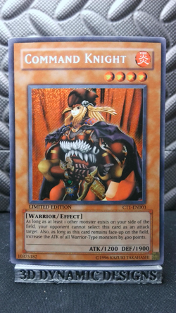 | Yugioh Command Knight CT1-EN003 Secret Rare 2004 Collectors Tin LP 🔥 | - Image 1