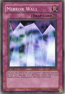 1996 TCG UNLIMITED MIRROR WALL HOLO RARE #PSV-016 - Image 1