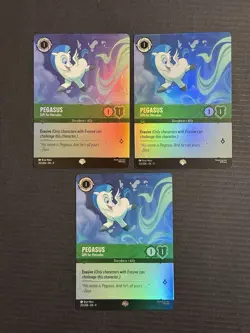 Disney Lorcana Pegasus Gift For Hercules Epic Fabled Qty 3 - Image 1