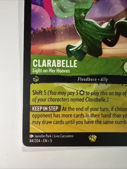 Clarabelle - Light on Her Hooves 84/204 Shimmering Skies Lorcana - Image 3