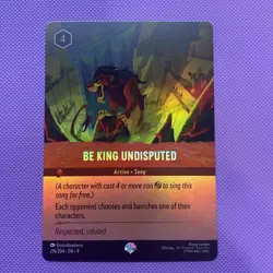 Disney Lorcana Fabled Be King Undisputed Epic 216/204 Holo Rare Legendary NM - Image 1