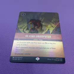 Disney Lorcana Fabled Be King Undisputed Epic 216/204 Holo Rare Legendary NM - Image 2