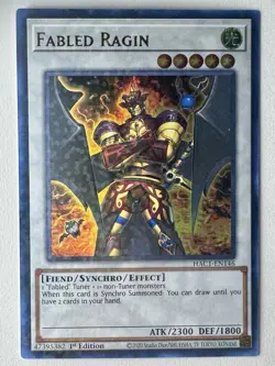 Yugioh Card Fabled Ragin HAC1-EN146 ULTRA RARE DUEL TERMINAL 1st Edition - NM - Image 1