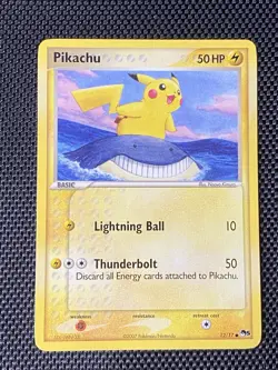 Pikachu Pop Series 5 12/17 Common Non-Holo Promo Card LP+ - Image 1