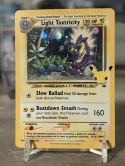 Pokemon TCG Light Toxtricity SWSH137 SWSH Promo Holo Rare Card English - Image 1