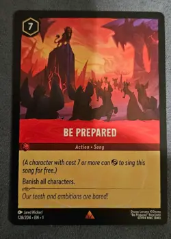 Lorcana Be Prepared 128/204 the First Chapter Regular Card - Image 1