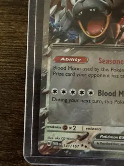 Bloodmoon Ursaluna ex 141/167 Play! Stamp Pokemon Card Prize Pack Series 6 - Image 5