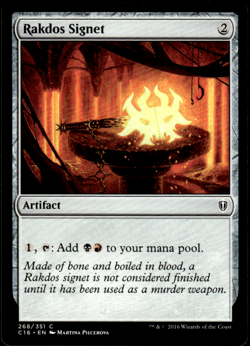 MTG - Rakdos Signet - Artifact - Commander 2016 - x1 NM MTG - Image 1