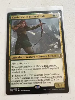mtg Catti-brie of Mithral Hall, Forgotten Realms Commander, unplayed - Image 1