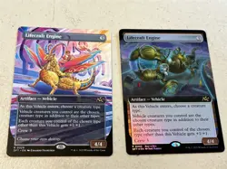 2 x mtg borderless Lifecraft Engine, 1 foil, 1 showcase, Aetherdrift, unplayed - Image 1