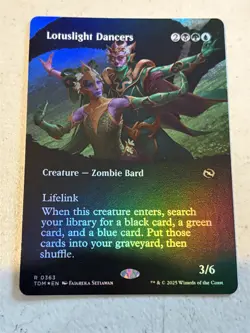 mtg borderless foil Lotuslight Dancers, Tarkir Dragonstorm, unplayed - Image 1
