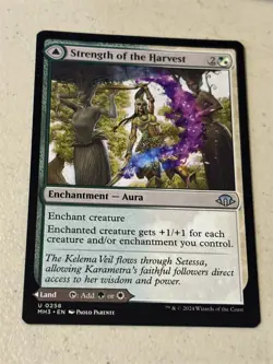 mtg Strength of the Harvest // Haven of the Harvest, Modern Horizons 3, unplayed - Image 1