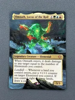 Omnath, Locus of the Roil MTG Lorwyn Eclipsed Commander Hand Painted Altered Art - Image 1