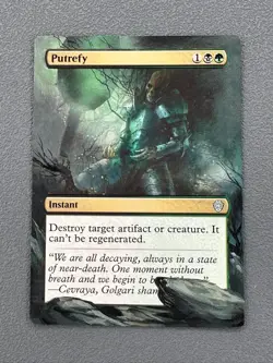 Putrefy MTG Lorwyn Eclipsed Commander Hand Painted Borderless Full Altered Art v - Image 1