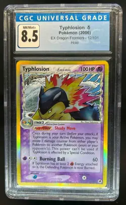 2006 Pokemon EX Dragon Frontiers Typhlosion Holo #12/101 CGC 8.5 - Image 1