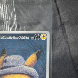 SEALED - POKEMON TCG SCARLET & VIOLET PROMO PIKACHU GREY FELT HAT - Image 4