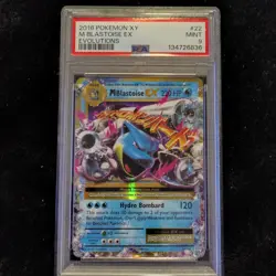 Pokemon M Blastoise EX 22/108 Evolutions Ultra Rare Holo PSA 9 - Image 1